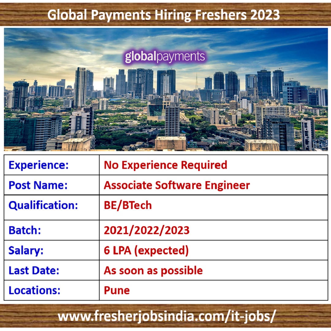 Global Payments Off Campus Drive 2023 | Hiring Freshers