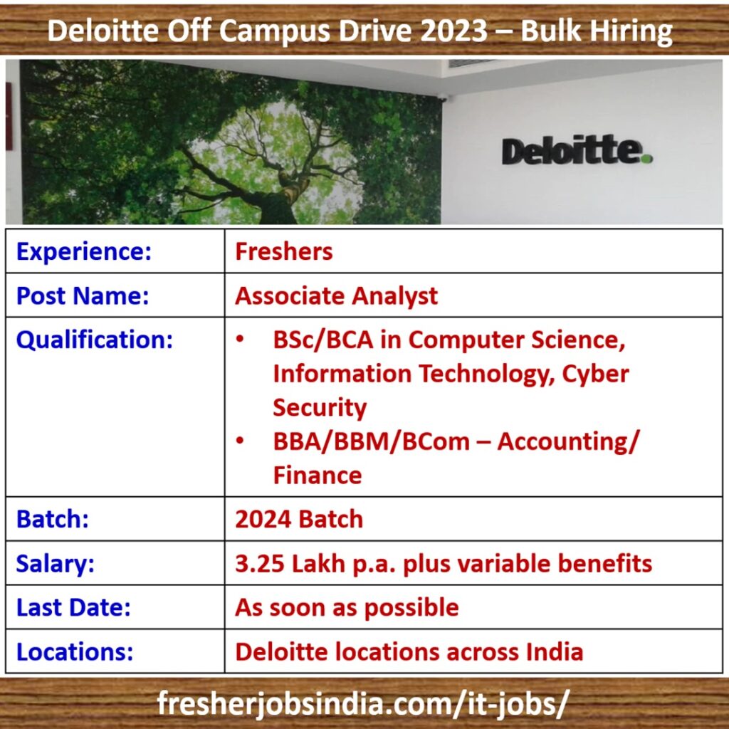 Deloitte Off Campus Drive 2023